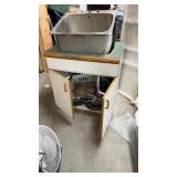 Bathroom sink and contents