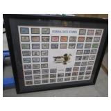 Framed Federal Duck Stamps 1934-2002