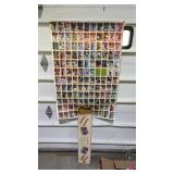 Sheet of hockey cards with box
