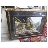 Craig Bone LTD Edition Leopard Sentry Print framed