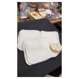 Knitted doilies/ pot holders