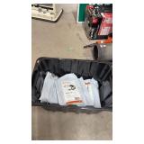 Bin of snow & ice melting mat power cords