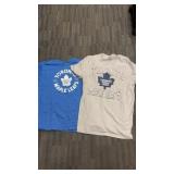 2 Toronto maple leaf tshirts sz XL,2X