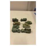 Vintage army vehicle toys