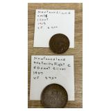 Newfoundland coins 1913/1907