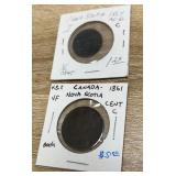 Nova Scotia coins 1861/1864