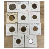 Portugal, French Polynesia, Guatemala coins