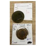 New Brunswick coins 1843/1861