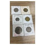 Namibia, Ireland, Nigeria coins