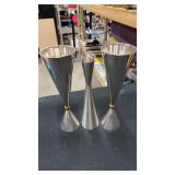 Pewter vases