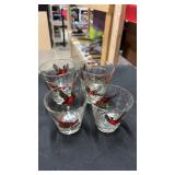 Pheasant drinking glasses x6