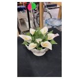 Ceramic flower candle holder