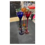Large colorful shot glasses
