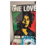 Framed bob marley print