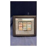 Disney stamps - framed