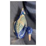 Lidded ceramic duck dish