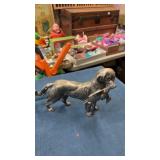Metal dog figure
