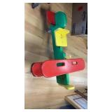 Wooden riding air plane