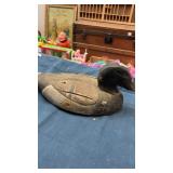 Wooden duck decoy
