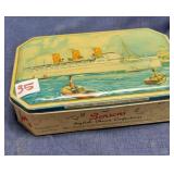 Vintage ship tin