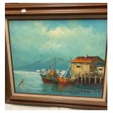 Framed painting