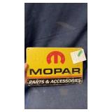 Mopar parts sign