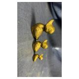 3 brass ducks