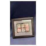 Dalmatian stamps, framed