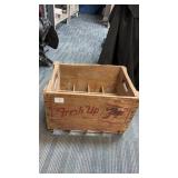 7-Up pop crate