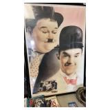 Large framed Laurel & Hardy print