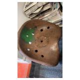 Metal tractor seat