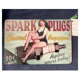 Spark plug sign