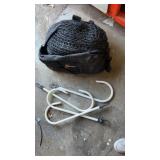 Weighted net and plastic hooks
