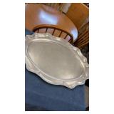 Large pewter platter
