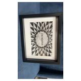 Framed print of Imagine monument, New York