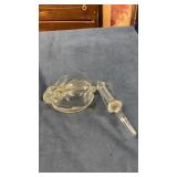 Vintage glass rabbit/ filter rod