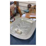 Large pewter platter