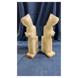 HEAVY Marble statue bookends