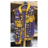 Lions Club vest with pins
