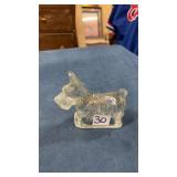 Glass Scottie dog