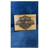Wooden Harley Davidson sign