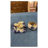 Pottery candle holder and planter