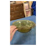 Vintage yellow depression bowl