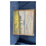 Framed painting