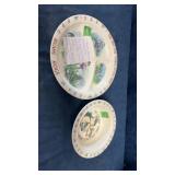 Harley Davidson melamine Hogs bowl and plate