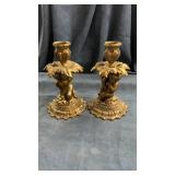 Brass candle holders