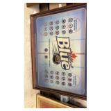 Labbat blue NHL bottle cap, framed