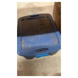 Blue tote bin