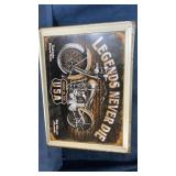 Metal legends never die wall sign