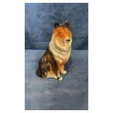 Ceramic dog statue